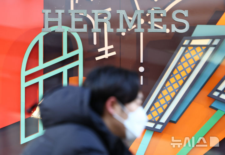 [서울=뉴시스] 황준선 기자 = 명품 브랜드 에르메스(Hermes)가 오는 3일부터 가방, 의류, 장신구 등의 제품 가격을 평균 10% 이상 인상할 것으로 알려졌다. 루이비통, 샤넬, 구찌, 프라다 등 주요 명품 브랜드들도 연초 주요 품목 가격을 인상할 전망이다. 사진은 2일 오전 서울 시내 한 에르메스 매장 모습. 2025.01.02. hwang@newsis.com