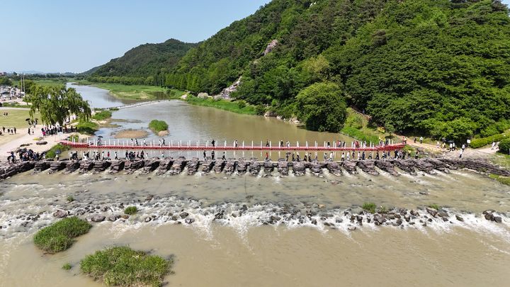 [진천=뉴시스] 충북 진천군 농다리. (사진=진천군 제공) photo@newsis.com *재판매 및 DB 금지