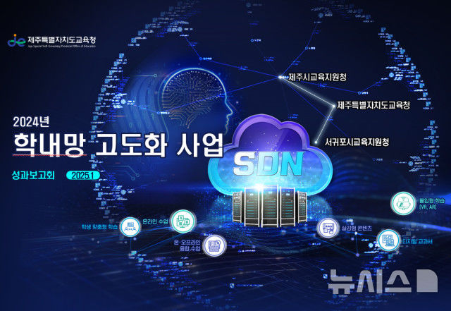 [제주=뉴시스] 제주도교육청 학내망 고도화 사업 포스터. (사진=제주도교육청 제공) 2025.01.06. photo@newsis.com