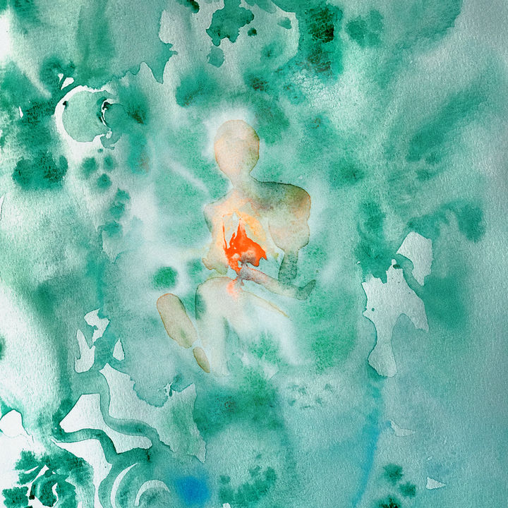 [서울=뉴시스] 안젤리나 다닐로바가 그린 싱글 '콜드 윈드, 웜 브리즈' 커버. (사진 = 케이플러스 제공) 2025.01.08. photo@newsis.com *재판매 및 DB 금지