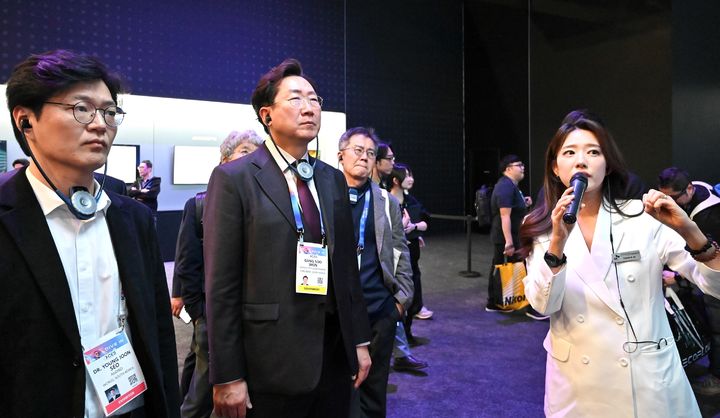 CES 2025 SK전시관 방문. *재판매 및 DB 금지