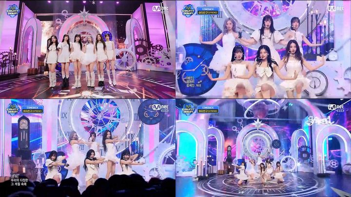 [서울=뉴시스] 그룹 '여자친구'(GFRIEND)가 지난 9일 엠넷(Mnet) '엠카운트다운'에 출연했다. (사진=엠넷(Mnet) '엠카운트다운' 캡처) 2025.01.10. photo@newsis.com *재판매 및 DB 금지