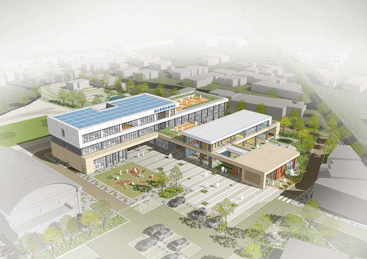 [안동=뉴시스] 청도중앙초등학교 조감도. (사진=경북교육청 제공) 2025.01.10. photo@newsis.com *재판매 및 DB 금지