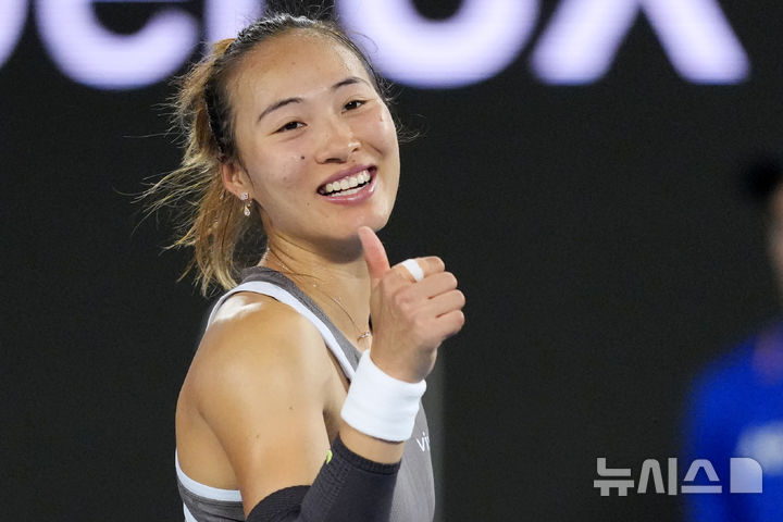 [멜버른=AP/뉴시스] 중국 테니스 선수 정친원. 2025.01.12.