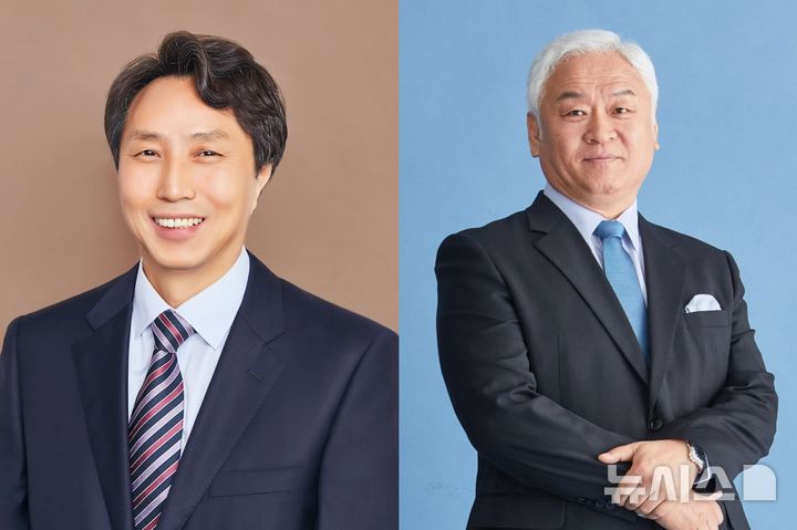 [부산=뉴시스] 부산문화재단·영화의전당 신임 대표에 오재환(왼쪽)·고인범(오른쪽)이 임명됐다. (사진=부산시 제공) 2025.01.13. photo@newsis.com