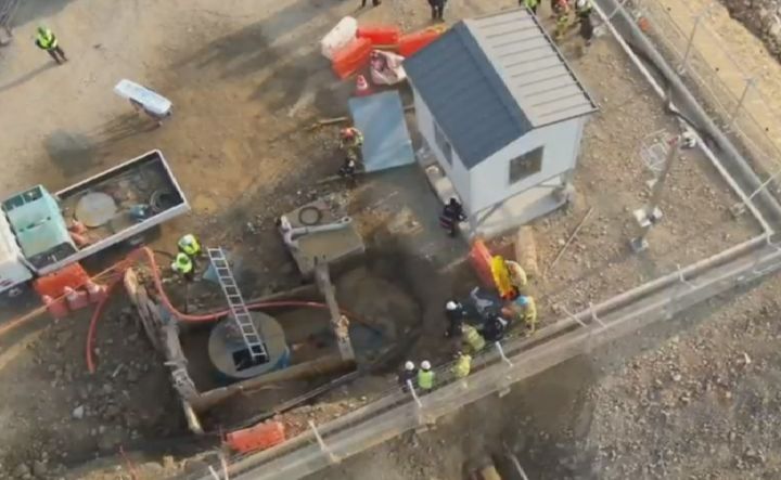 [울산=뉴시스] 14일 오후 3시21분께 울산시 남구 미포국가산업단지 울산지피에스(GPS·복합화력발전소) 내 경동이앤에스(ENS)에서 사고가 발생해 소방당국이 수습 중이다. (사진=울산소방본부 제공) 2025.01.14. photo@newsis.com *재판매 및 DB 금지