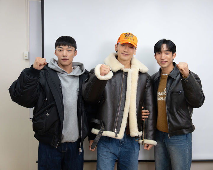 [서울=뉴시스] 우도환(왼쪽부터), 정지훈, 비. (사진=넷플릭스 제공) 2025.01.16. photo@newsis.com&nbsp; *재판매 및 DB 금지