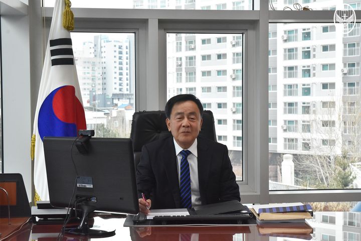 [서울=뉴시스] 프로축구 K리그2 인천 유나이티드의 조건도 대표이사. (사진=인천 유나이티드 제공) *재판매 및 DB 금지