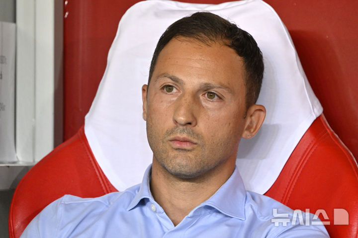 [데브레센=AP/뉴시스] 벨기에 남자 축구 대표팀의 도메니코 테데스코 전 감독. 2024.09.06.