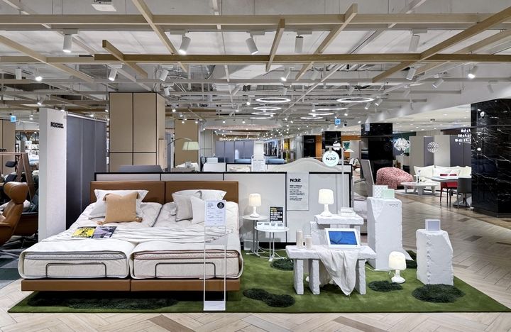 [서울=뉴시스]비건 매트리스 N32, 롯데백화점 부산본점 오픈.(사진=N32 제공) 2025.01.17. *재판매 및 DB 금지