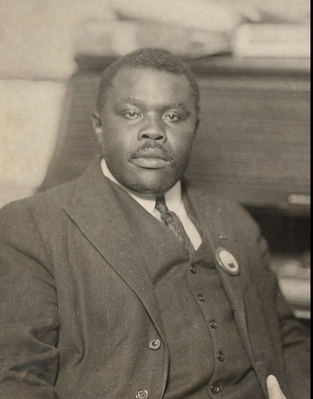 [서울=뉴시스] 말콤 엑스, 넬슨 만델라 등에 영감을 준 자메이카 출신의 전설적 흑인 인권 운동가 마커스 가비.(출처: 위키피디아) 2025.01.20. *재판매 및 DB 금지