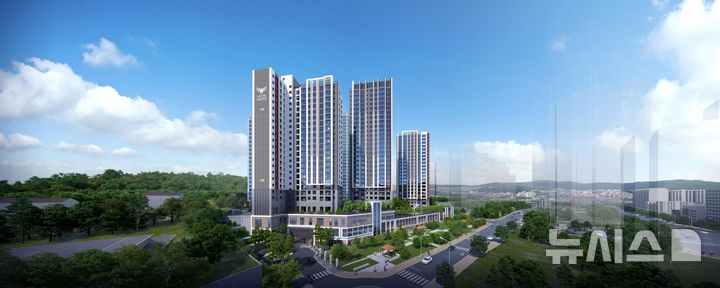 [서울=뉴시스] 풍무역 롯데캐슬 시그니처 투시도. (사진=롯데건설 제공)