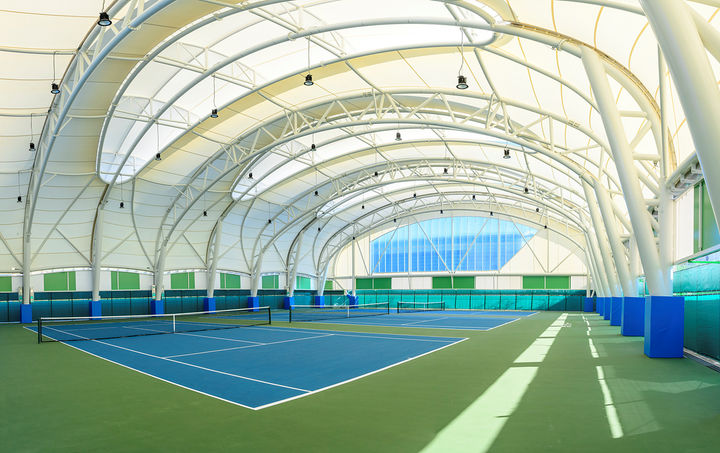 [서울=뉴시스] 양천구, 목동테니스장 지붕 공사 후 내부 전경. 2025.01.23. (사진=양천구 제공) *재판매 및 DB 금지