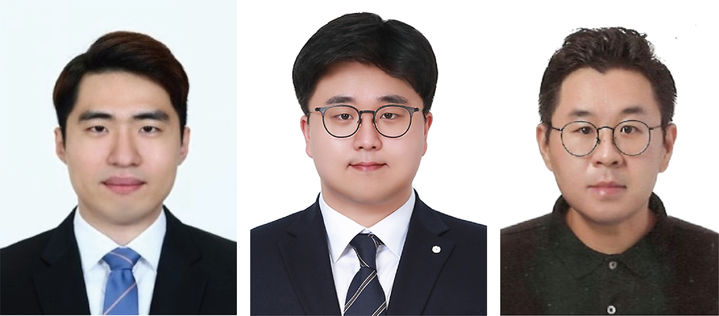 (왼쪽부터) 전진표 연구원(공동 1저자), 전준형 학생(공동 1저자), 홍지우 교수(교신저자). (사진=숭실대 제공) *재판매 및 DB 금지