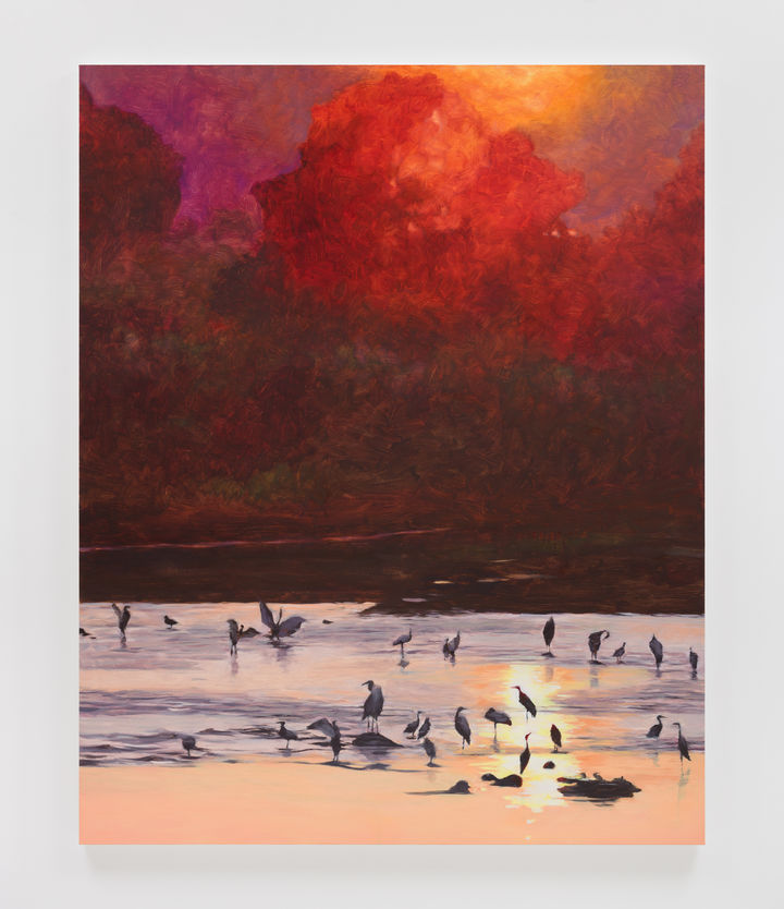 HONG SOUN Over there, Days-241261, 2024 oil on canvas 63 25/32 x 51 3/16 inches 162 x 130 cm Courtesy the artist. Photo by OnArt Studio. *재판매 및 DB 금지