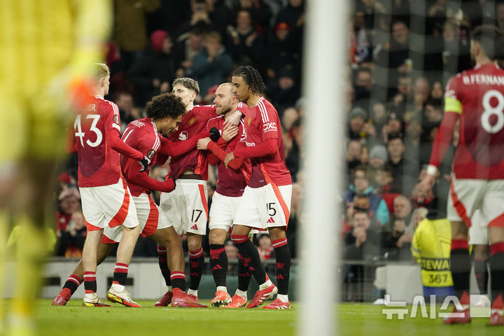 [맨체스터=AP/뉴시스] 잉글랜드 프로축구 프리미어리그(EPL) 맨체스터 유나이티드. 2025. 1. 23.