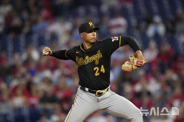 [필라델피아=AP/뉴시스] 메이저리그(MLB) 피츠버그 파이리츠의 요한 오비에도. 2023.09.28
