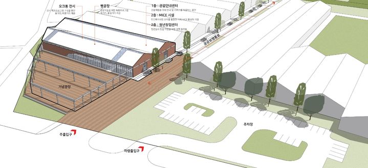 [예산=뉴시스] 충남방적 개발사업 조성 계획도. *재판매 및 DB 금지