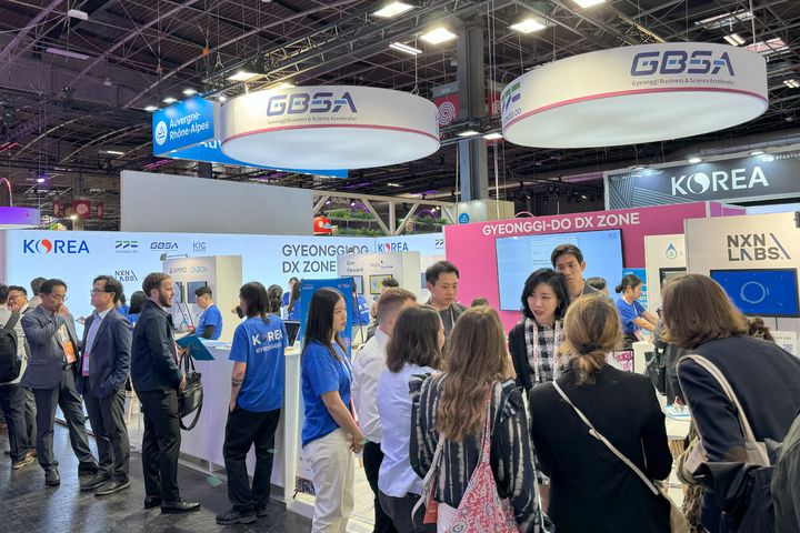 [수원=뉴시스] 지난해 열린 '비바테크'에 마련된 경기도관. (사진=경과원 제공) 2025.02.03. photo@newsis.com *재판매 및 DB 금지