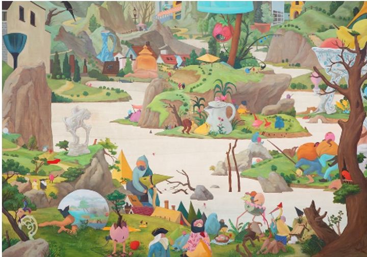 임현정, Trip Altona, 2015, 162x112cm, 캔버스에 아크릴 및 유화 *재판매 및 DB 금지