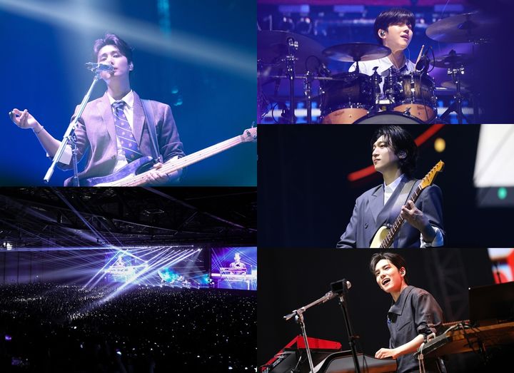 [서울=뉴시스] 그룹 '데이식스'(DAY6)가 지난 1~2일 양일간 부산 해운대구 벡스코(BEXCO)에서 세 번째 월드투어 '포에버 영'(DAY6 3RD WORLD TOUR 'FOREVER YOUNG') 일환 단독 공연을 성료했다. (사진=JYP엔터테인먼트 제공) 2025.02.24. photo@newsis.com *재판매 및 DB 금지