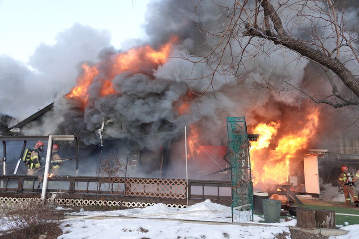 양평 방화 추정 단독주택 화재 현장. (사진=양평소방서 제공) photo@newsis.com *재판매 및 DB 금지