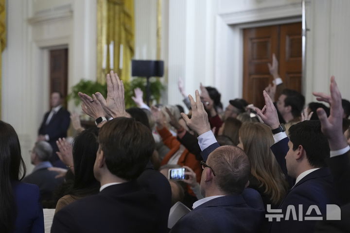 President Donald Trump and Israeli Prime Minister Benjamin Netanyahu take questions during a news conference in the East Room of the White House, Tuesday, Feb. 4, 2025, in Washington. (AP Photo/Alex Brandon)