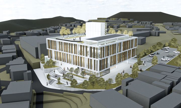 [안동=뉴시스] 칠곡도서관 조감도. (사진=경북교육청 제공) 2025.02.06. photo@newsis.com *재판매 및 DB 금지