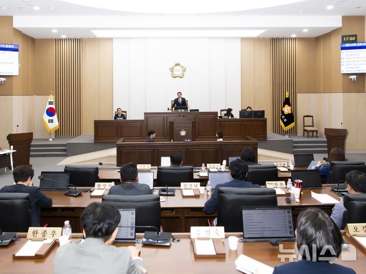 [김포=뉴시스] 정일형 기자 = 김포시의회 본회의장 전경. (사진은 김포시의회 제공)