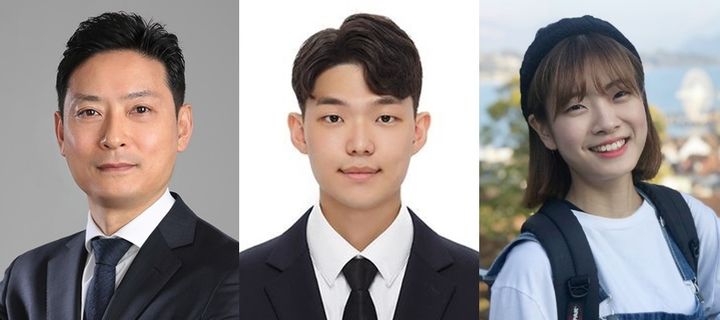 (왼쪽부터) 삼육대 인공지능융합학부 류한철 교수, 정승환 석박사통합과정, 여운하 박사과정. (사진=삼육대 제공) *재판매 및 DB 금지