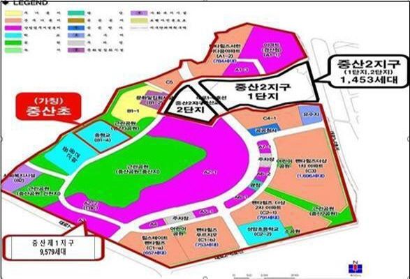 경산시 중산지구 '중산초등학교' 신설 예정지 *재판매 및 DB 금지