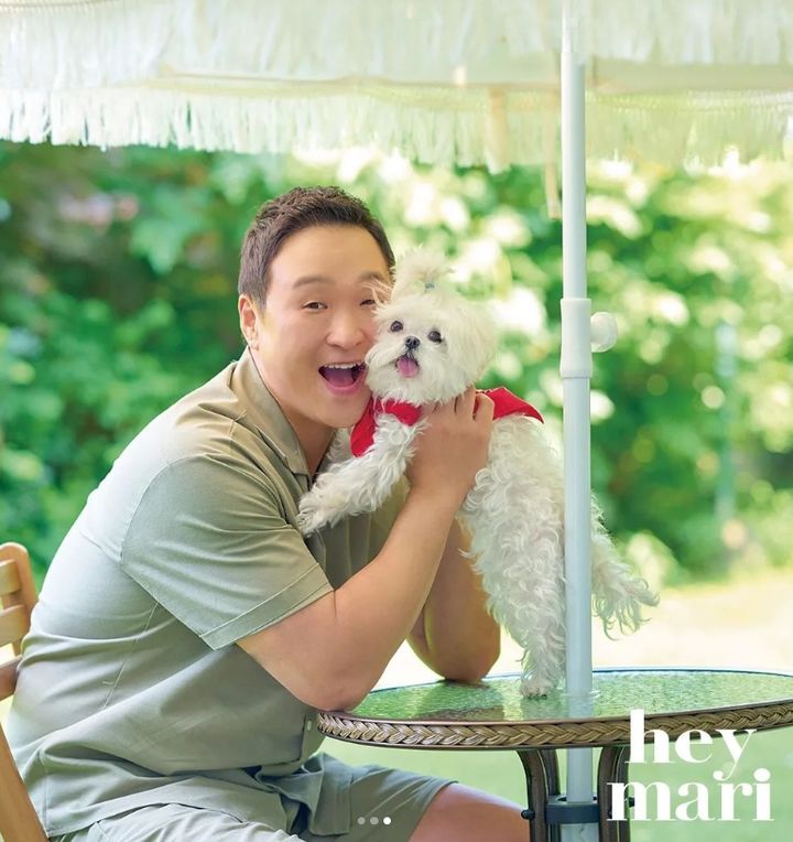 [서울=뉴시스] 배우 구성환이 반려견 꽃분이를 향한 남다른 애정을 드러냈다. (사진=인스타그램) *재판매 및 DB 금지