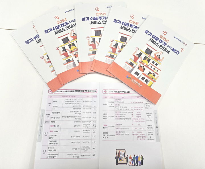 [창원=뉴시스] 경남 창원시가 제작한 '알기 쉬운 주거(주택)복지사업 안내서'. (사진=창원시청 제공) 2025.02.07. photo@newsis.com *재판매 및 DB 금지