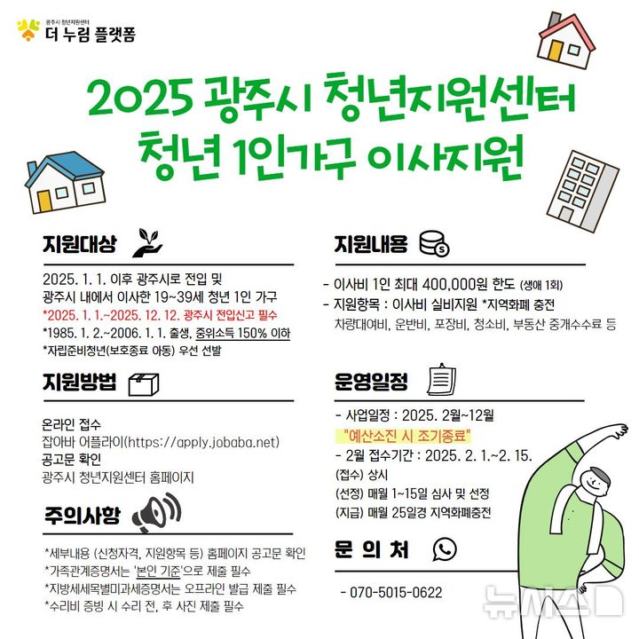 [광주(경기)=뉴시스] 광주시 청년 1인 가구 위한 ‘독립응원패키지’ 안내문 (사진=광주시 제공) 2024.02.07.photo@newsis.com