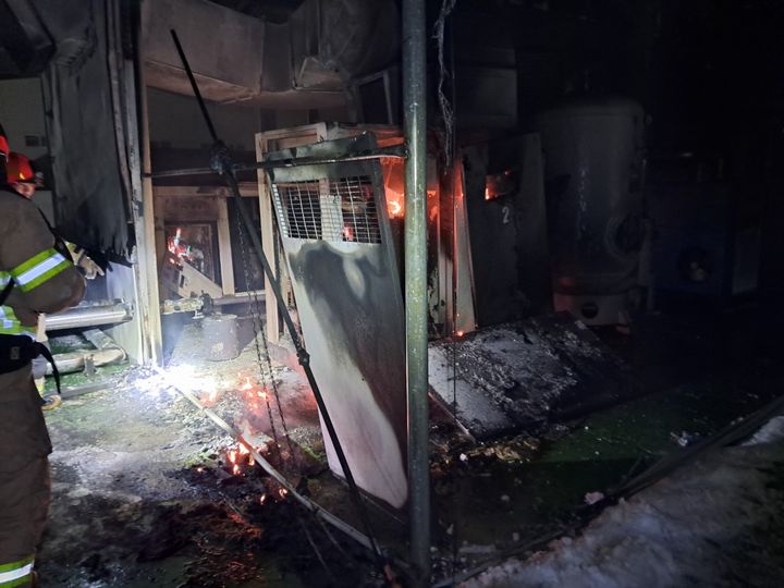 음성 식품제조공장 화재(사진=음성소방서 제공) *재판매 및 DB 금지