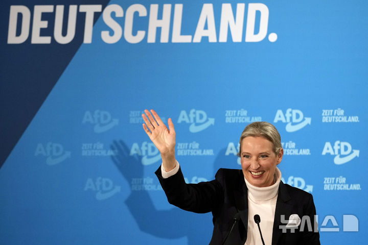 [하이덴하임=AP/뉴시스] 알리스 바이델 독일 극우 독일대안당(AfD) 공동 대표. (사진=뉴시스DB)