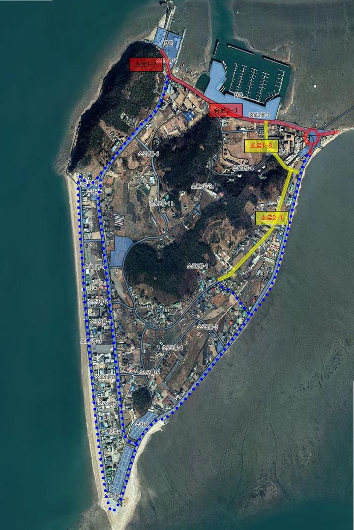 [수원=뉴시스] 제부도 해안도로 개설사업 위치도. (사진=경기도 제공) 2025.02.10. photo@newsis.com *재판매 및 DB 금지