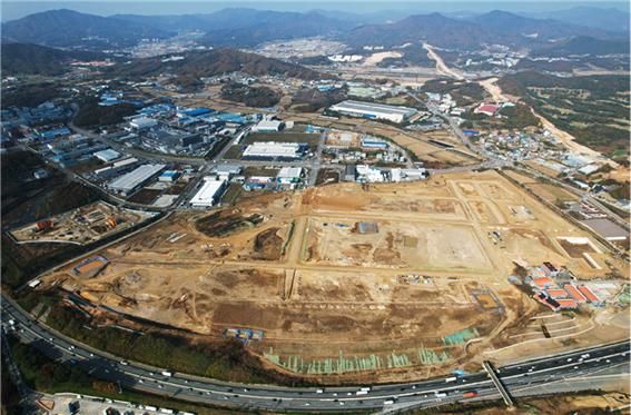 [천안=뉴시스] 천안제5일반산업단지확장 공사현장 (사진=천안시 제공) 2025.2.10 photo@newsis.com&nbsp; *재판매 및 DB 금지