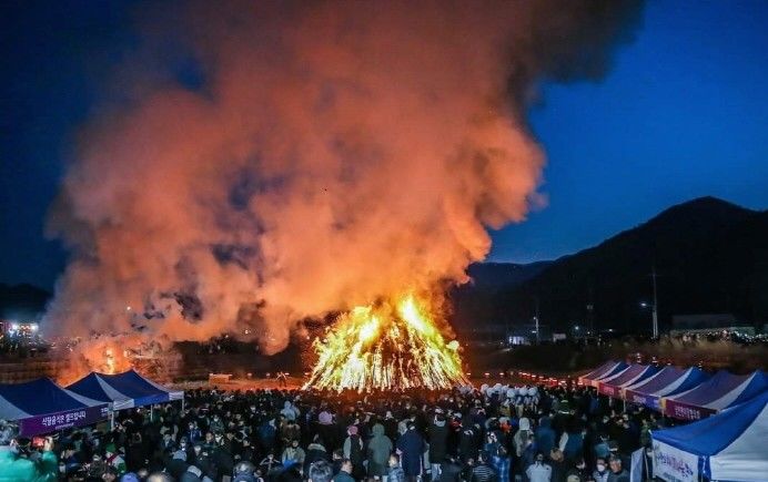 경산 남천강변 달집태우기 *재판매 및 DB 금지