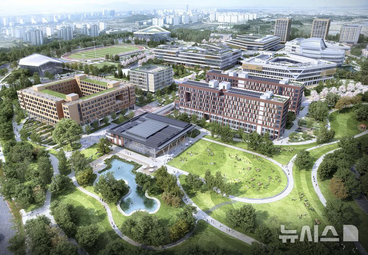 한국에너지공대 기숙사·후생동 조감도. (이미지=켄텍 제공) photo@newsis.com