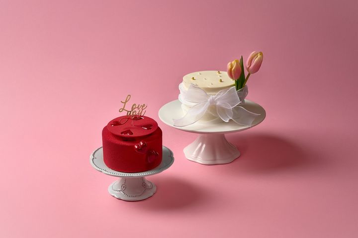 롯데호텔 서울 밸런타인데이 케이크 2종.(사진=롯데호텔 제공) *재판매 및 DB 금지