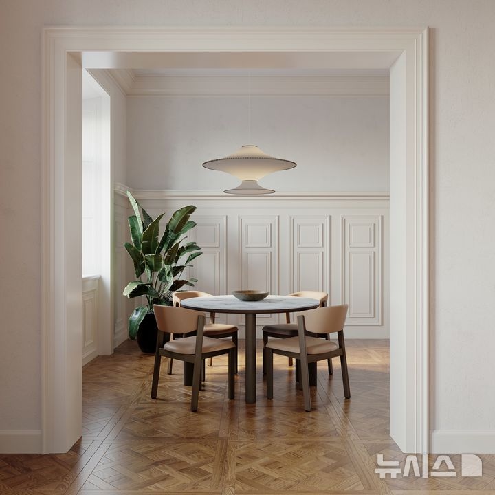 [서울=뉴시스] 까사미아 라메종 에르네 다이닝. (사진= 신세계까사 제공)