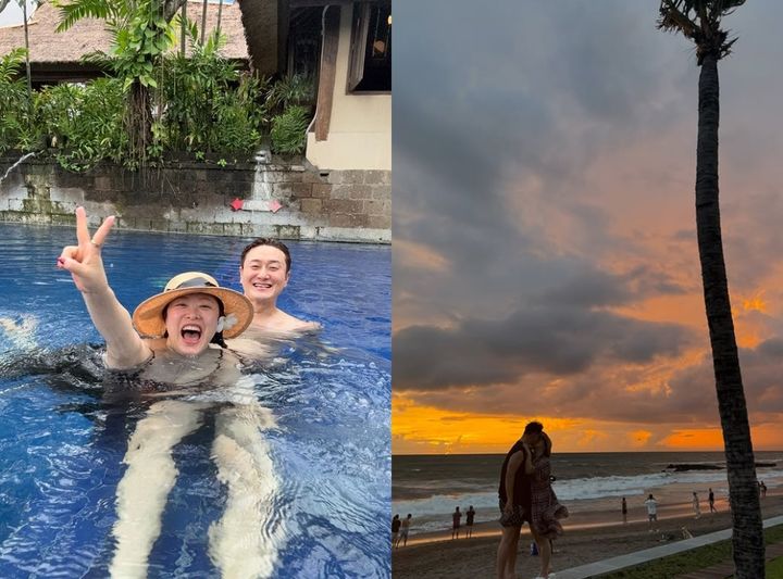 [서울=뉴시스] 코미디언 심진화, 김원효 부부가 잉꼬부부다운 모습을 자랑했다. (사진=인스타그램) *재판매 및 DB 금지