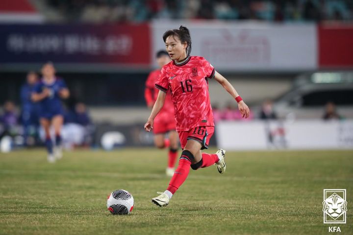 [서울=뉴시스] 여자 축구 국가대표 장슬기. (사진=대한축구협회 제공) *재판매 및 DB 금지