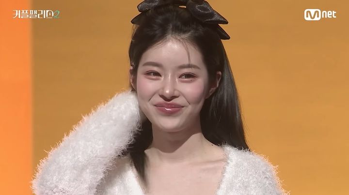 [서울=뉴시스] 12일 오후 방송된 Mnet·tvN 예능 프로그램 '커플팰리스' 시즌 2에 모델 출신 인플루언서 유혜원이 출연자로 등장했다. (사진=Mnet· 제공) 2025.02.13 photo@newsis.com *재판매 및 DB 금지