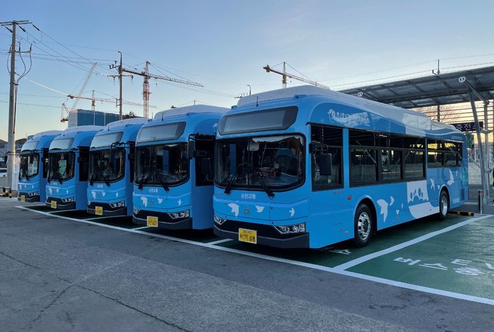 [순천=뉴시스] 순천시내버스. photo@newsis.com *재판매 및 DB 금지