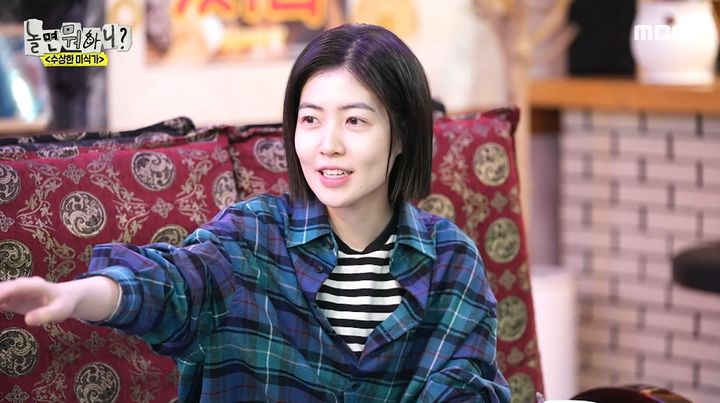 [서울=뉴시스] 15일 오후 방송된 MBC 예능 프로그램 '놀면 뭐하니?'에는 배우 심은경이 게스트로 출연했다. (사진=MBC 제공) 2025.02.15 photo@newsis.com *재판매 및 DB 금지