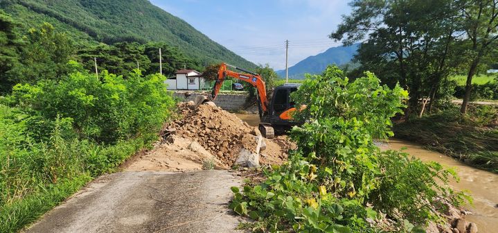 영동군 양산면 누교리 수해복구현장 *재판매 및 DB 금지