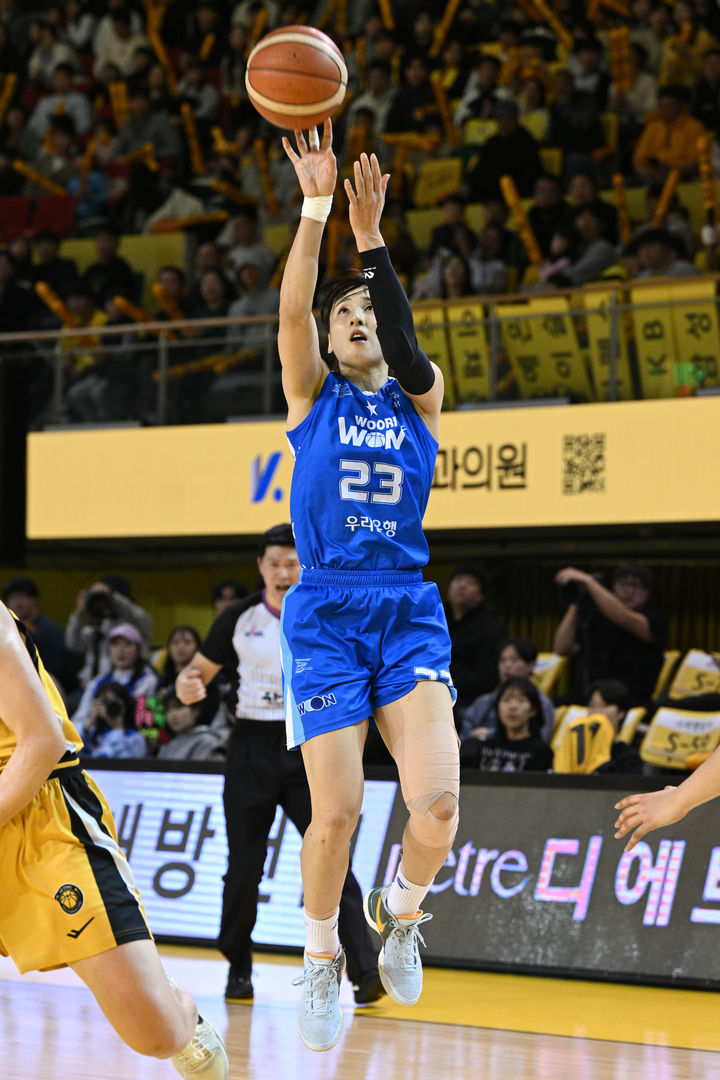 [서울=뉴시스] 여자프로농구 아산 우리은행의 김단비. (사진=WKBL 제공) *재판매 및 DB 금지