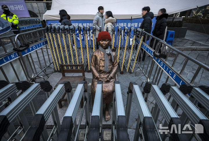 경찰, '소녀상 철거 요구' 보수단체 '3분 집회' 금지 통고